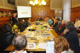Workshop, který se konal na liberecké radnici k projektu přeshraniční spolupráce a zúčastnili se ho zástupci měst Liberce i Žitavy.
